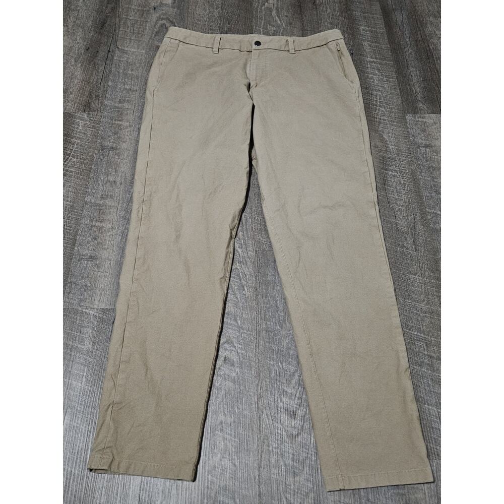 Lululemon Commission Pant Mens 36x31 Earth Dye Sand Slim Fit Chino